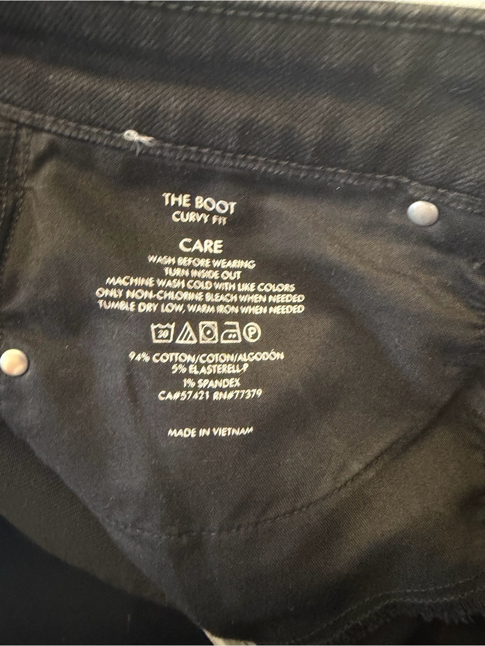 NWOT Ann Taylor Black Boot Cut Curvy Size 10 Jeans - Picture 6 of 7